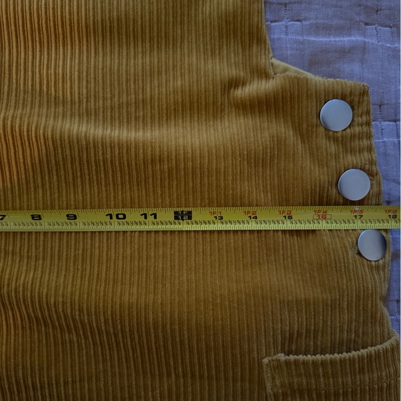 ZARA TRF Mustard Corduroy Pinafore Jumper – Size M - Picture 8 of 9